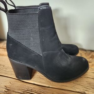 Steve Madden Naomi Velvety Ankle Boot with Block Heel